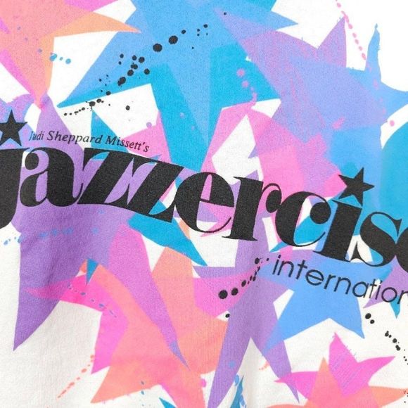 Jazzercise International Sweatshirt Vintage 90s Judi Sheppard Missitt Made In US - Picture 2 of 5